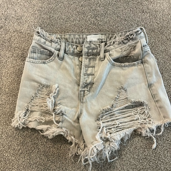 XS Vervet grey wash jean shorts - Picture 1 of 3